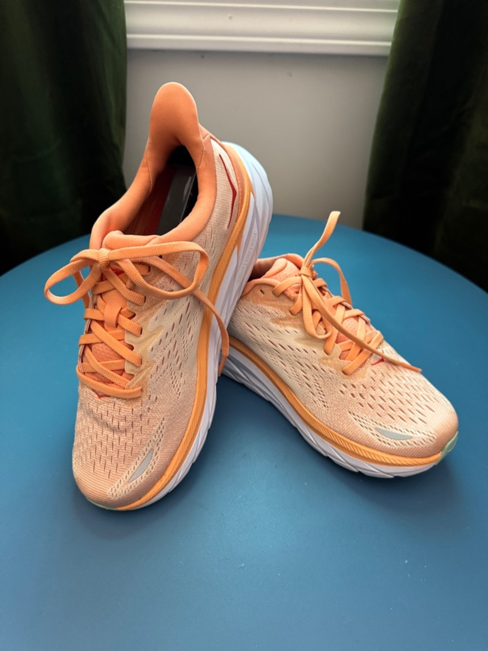 Hoka Women's Peach Orange Athletic Running Sneakers